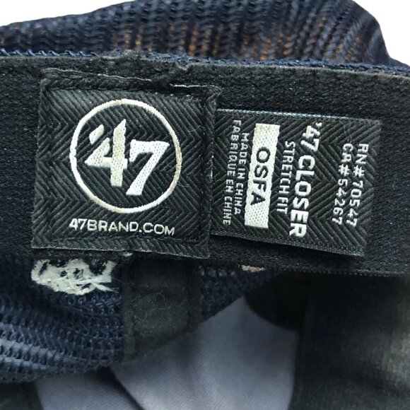 The Black Dog Est 1971 Circle Patch Hat 47 Brand Stretch Fit Mesh Back - Picture 9 of 11